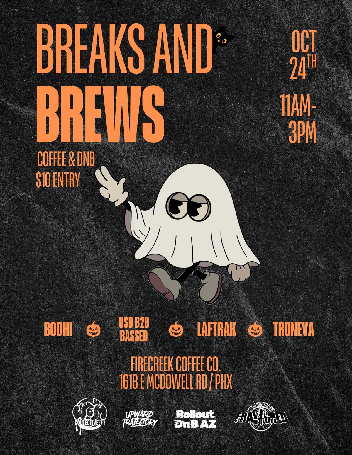 Breaks and Brews: Spooky Edition flyer