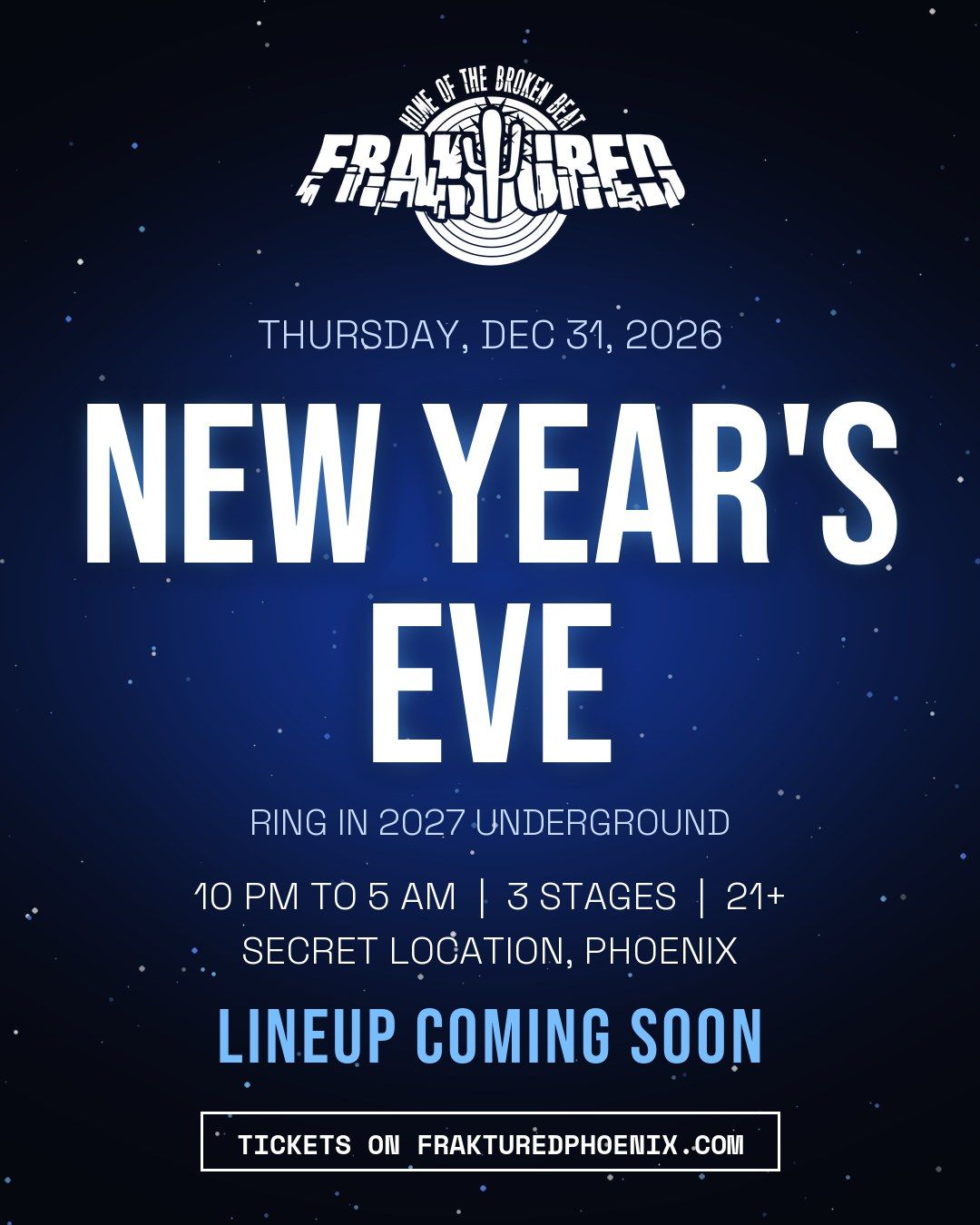 New Year's Eve Rave flyer