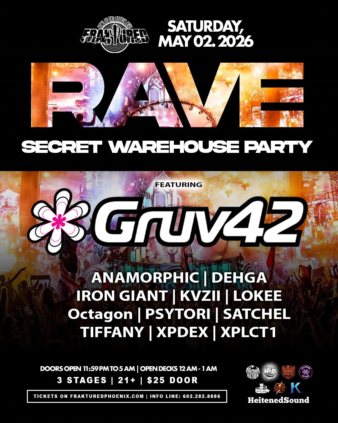 Warehouse Rave flyer