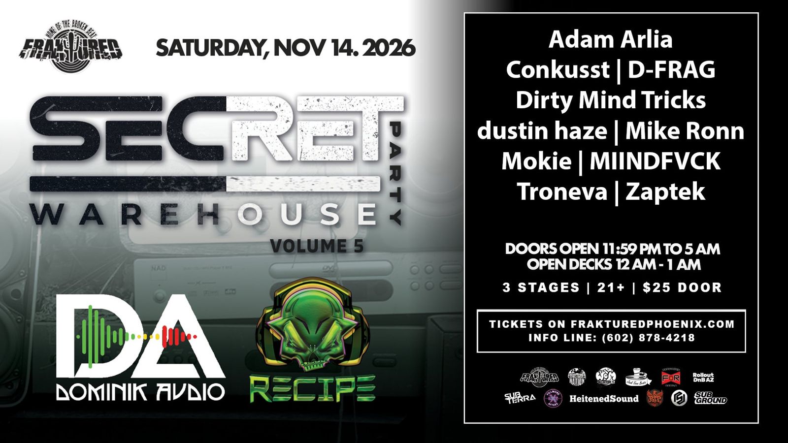 Underground Raves in Phoenix & Warehouse Parties | Fraktured