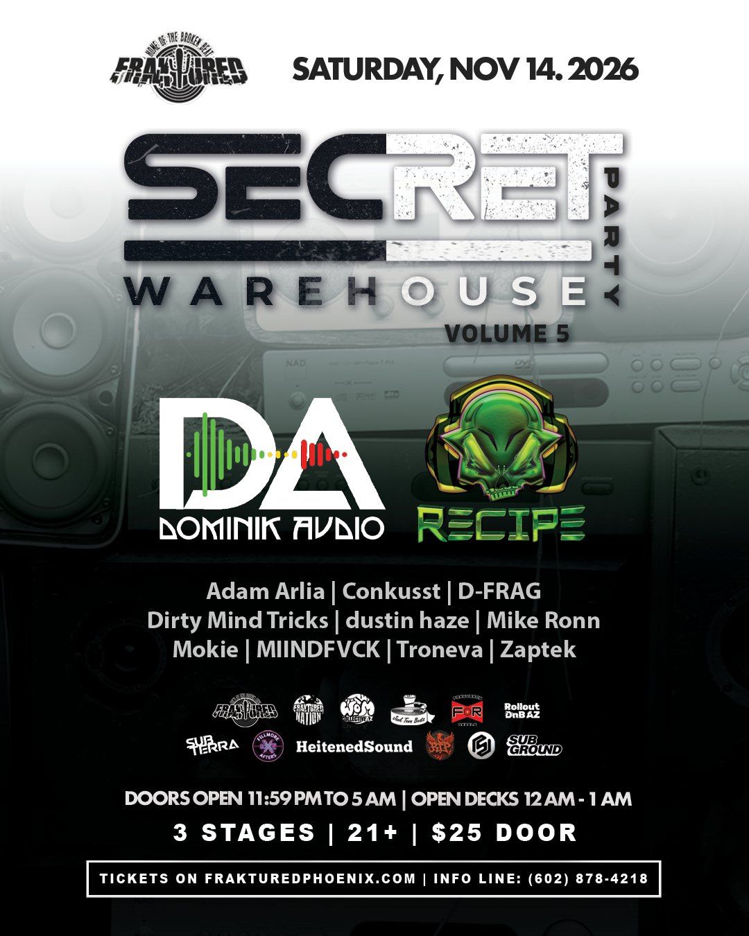 Secret Warehouse Party 5 flyer