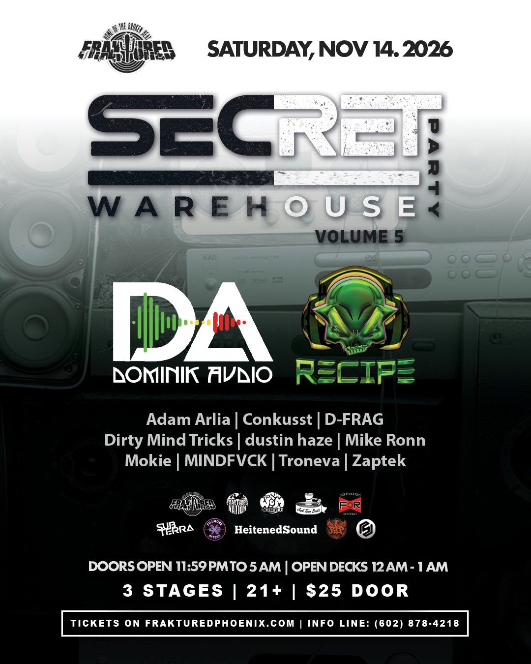 Secret Warehouse Party 5 flyer