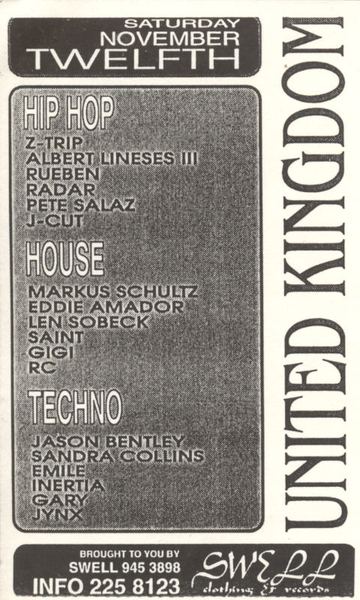 United Kingdom flyer, Arizona, November 12, 1994