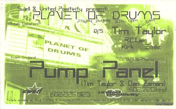 Planet of Drums flyer, Arizona, August 30, 1996 (best guess)