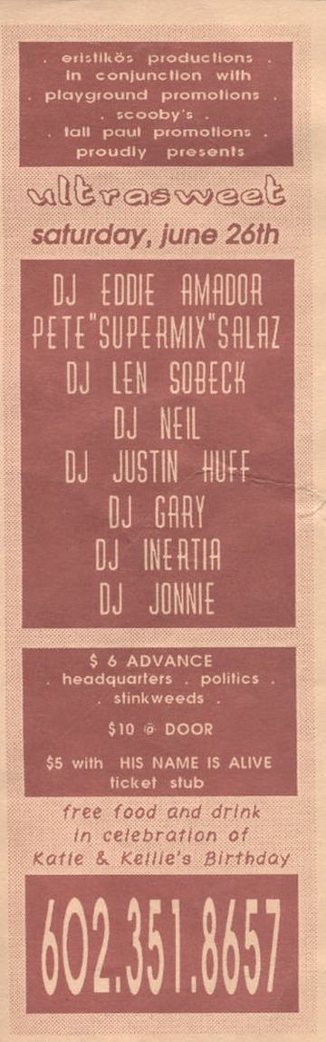 ultrasweet flyer, Arizona, June 26, 1999