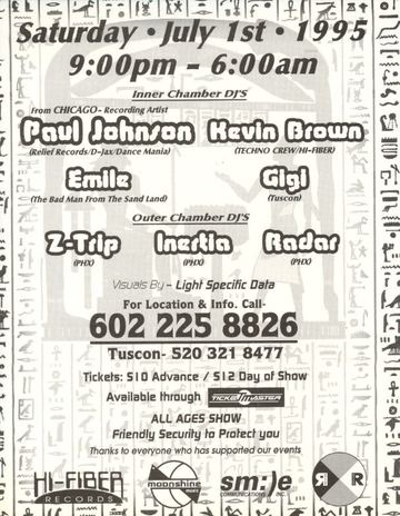 Picture 112 flyer, Arizona, July 1, 1995