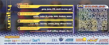 unity flyer, Icehouse (4th ave & Jackson), Arizona, July 6, 1996