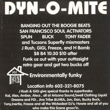 DYN-O-MITE flyer, Arizona, Date unknown