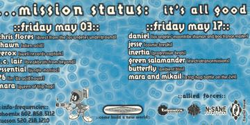 Mission Status: It's All Good flyer, Arizona, May 3, 1996 (best guess)
