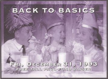 Back to Basics flyer, Arizona, December 31, 1993