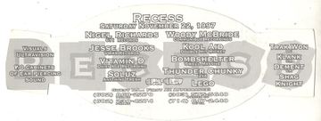 Recess flyer, Arizona, November 22, 1997