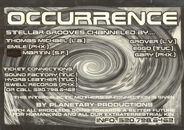 Occurrence flyer, Arizona, Date unknown