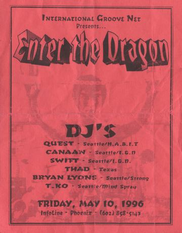 Enter the Dragon flyer, Phoenix, May 10, 1996