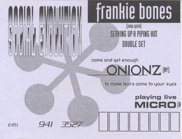 Social Evolution flyer, Arizona, c. 1996