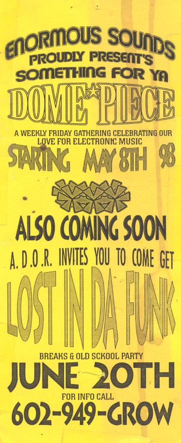 Dome Piece flyer, Tucson, May 8, 1998