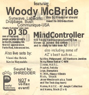 Protokol Productions flyer, Tucson, Date unknown