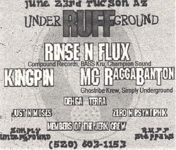 Under Ruffground flyer, Tucson, June 23, year unknown