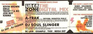 Uber Zone: The Digital Mix flyer, Tucson, Date unknown