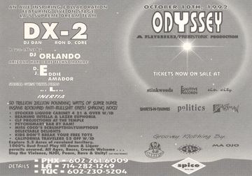 Odyssey flyer, Arizona, October 10, 1992