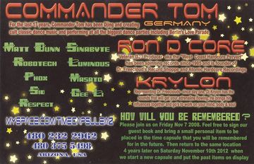 Time Capsule flyer, Arizona, November 7, 2008