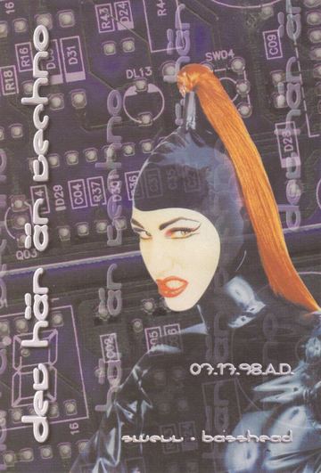 deep här är techno flyer, Arizona, July 17, 1998