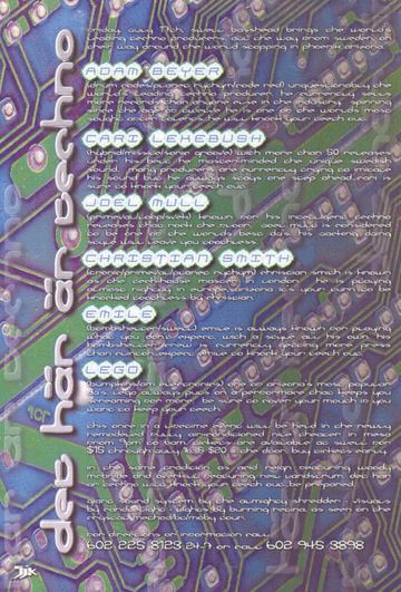 deep här är techno flyer, Phoenix, July 17, 1998