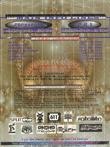 Picture 1997_stitch flyer, Ice House & Santa Fe, Phoenix, July 4, 1997