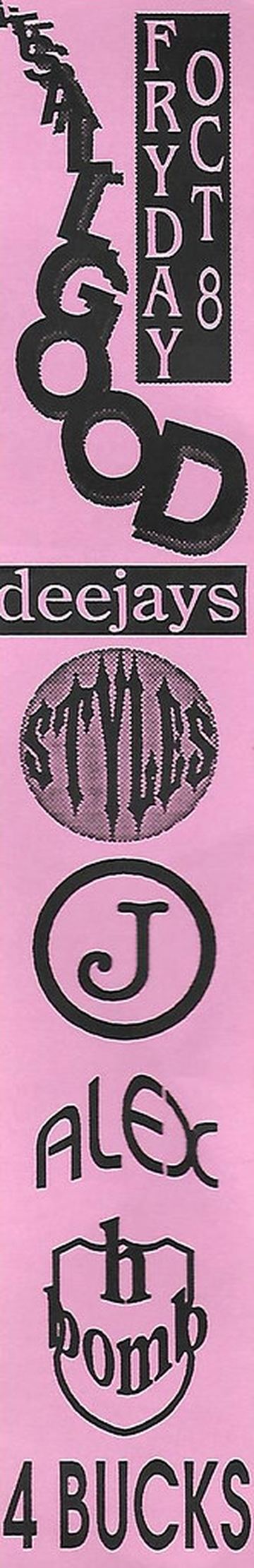 It's All Good flyer, Arizona, October 8, 1999 (best guess)