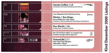 Kind December 2000 Listings (FutureLife2001 New Year's Eve Massive) flyer, Arizona, December 2000