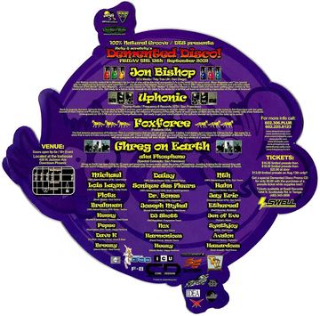 Itchy & Scratchy's Demented Disco! flyer, Icehouse, Phoenix, September 13, 2002