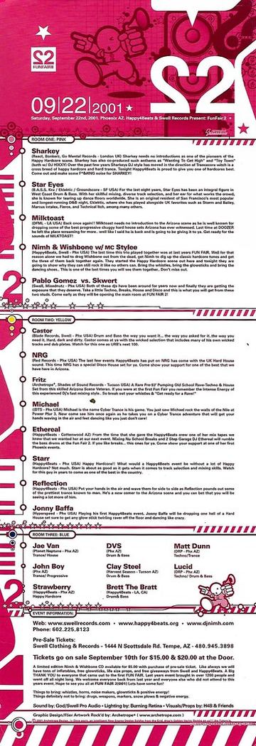 Fun Fair 2 flyer, Phoenix, September 22, 2001