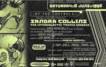 Deepspace flyer, Icehouse, Tucson, June 8, 1996