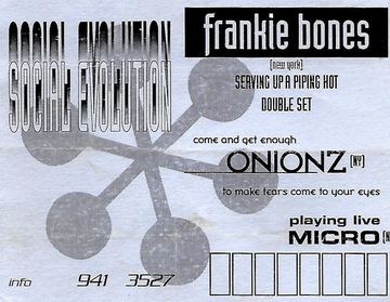 Social Evolution flyer, Tucson, c. 1996