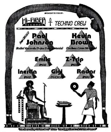 Hi-Fiber Records Techno Crew flyer, Tucson, Date unknown