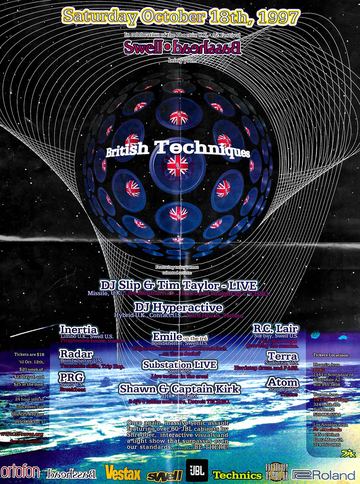British Techniques flyer, Phoenix, October 18, 1997