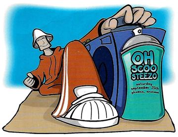 Oh Scoo Steezo flyer, Phoenix, September 25, 1999