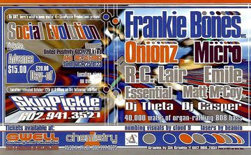 Social Evolution flyer, Tucson, c. 1996