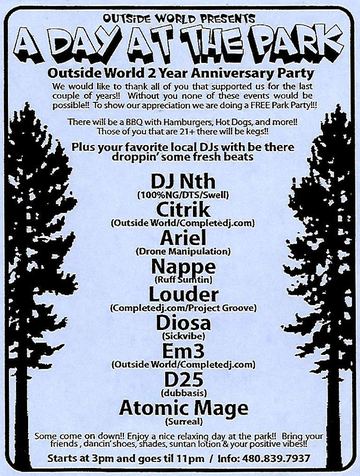 A Day at the Park flyer, Arizona, c. 2004