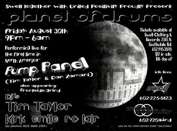 Planet of Drums flyer, Arizona, August 30, 1996 (best guess)