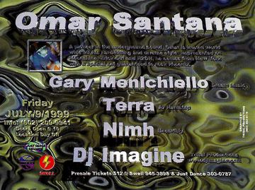 Omar Santana flyer, Arizona, July 9, 1999