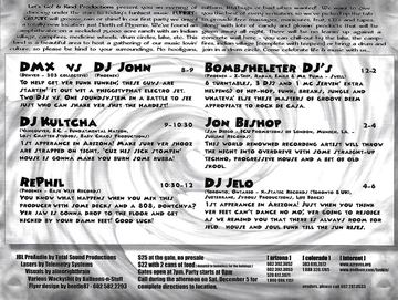 Funkin' Gruvin flyer, Arizona, December 5, 1998