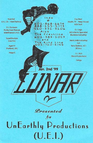 LUNAR flyer, Arizona, January 2, 1999