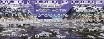 Area 1 / Area 2 / Area 3 (Lunar Cycle Music Presents) flyer, Phoenix, 1999