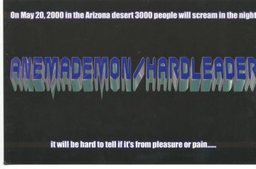 Anemademon / Hardleader flyer, Tucson, May 20, 2000