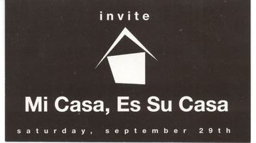 Mi Casa, Es Su Casa flyer, Tucson, September 29, 2001 (best guess)