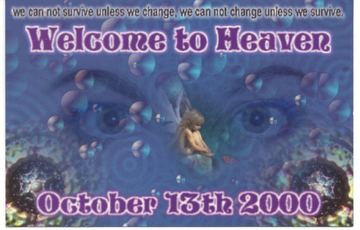 Welcome to Heaven flyer, Tucson, October 13, 2000