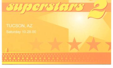 superstars 2 flyer, Tucson, October 28, 2000