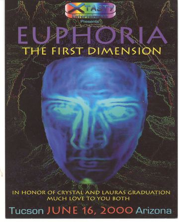 Euphoria: The First Dimension flyer, Tucson, June 16, 2000