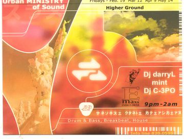 Urban Ministry of Sound: Higher Ground flyer, Tucson, Date unknown