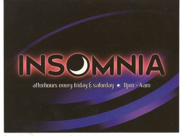 Insomnia flyer, Tucson, c. 1997